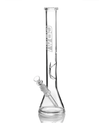 Photograph of product: GRAV | Large Beaker Base Water Pipe | Clear