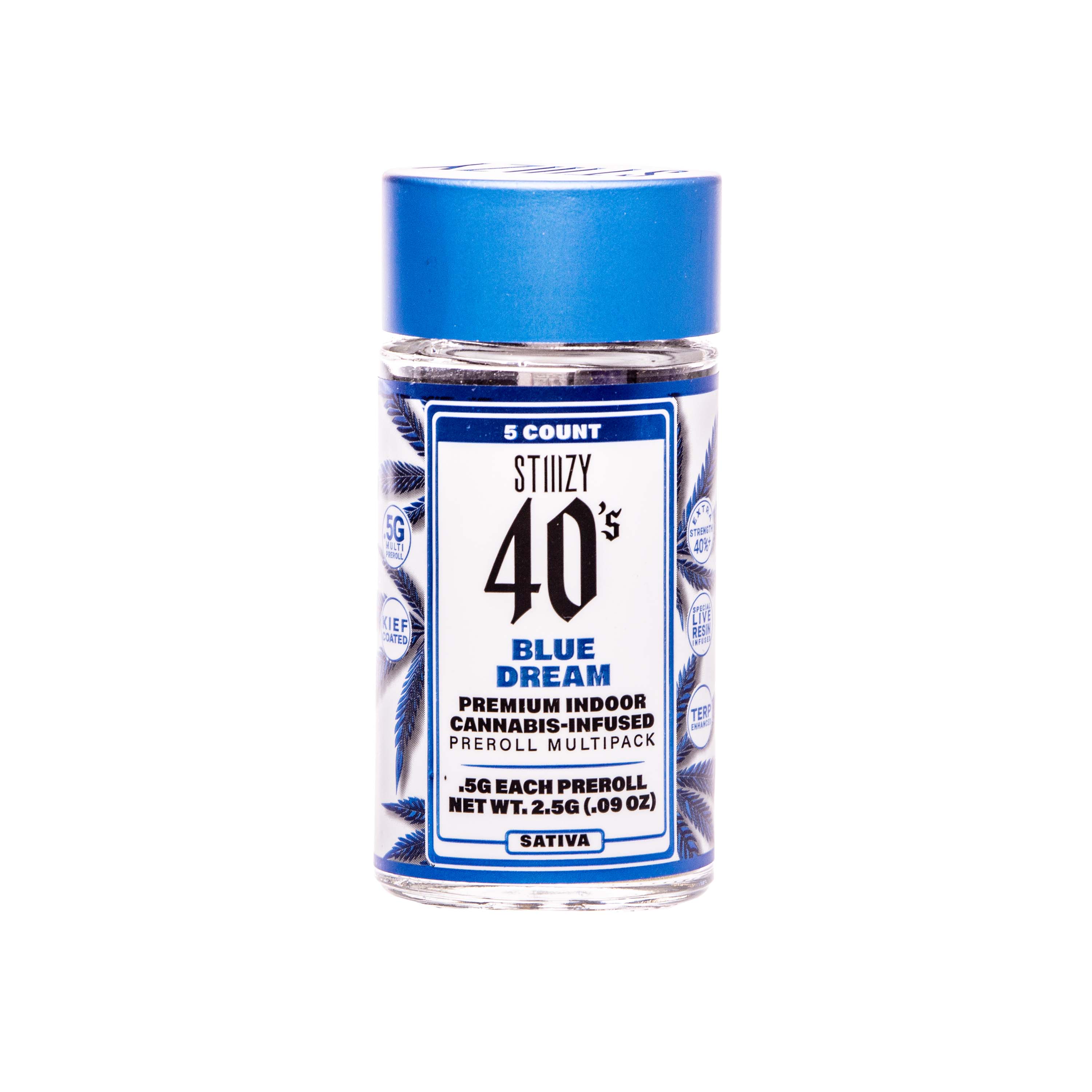 Photograph of product: 40's Infused Blue Dream Pre-roll Multi Pack (2.5g)