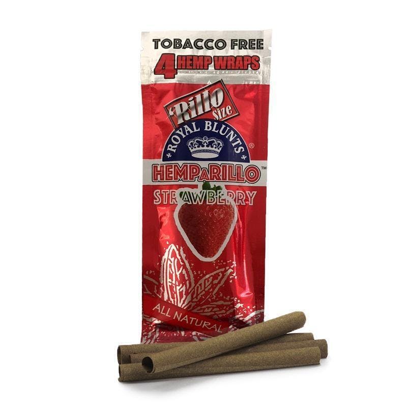 Photograph of product: Royal Blunts Hemparillo Strawberry 4 PK