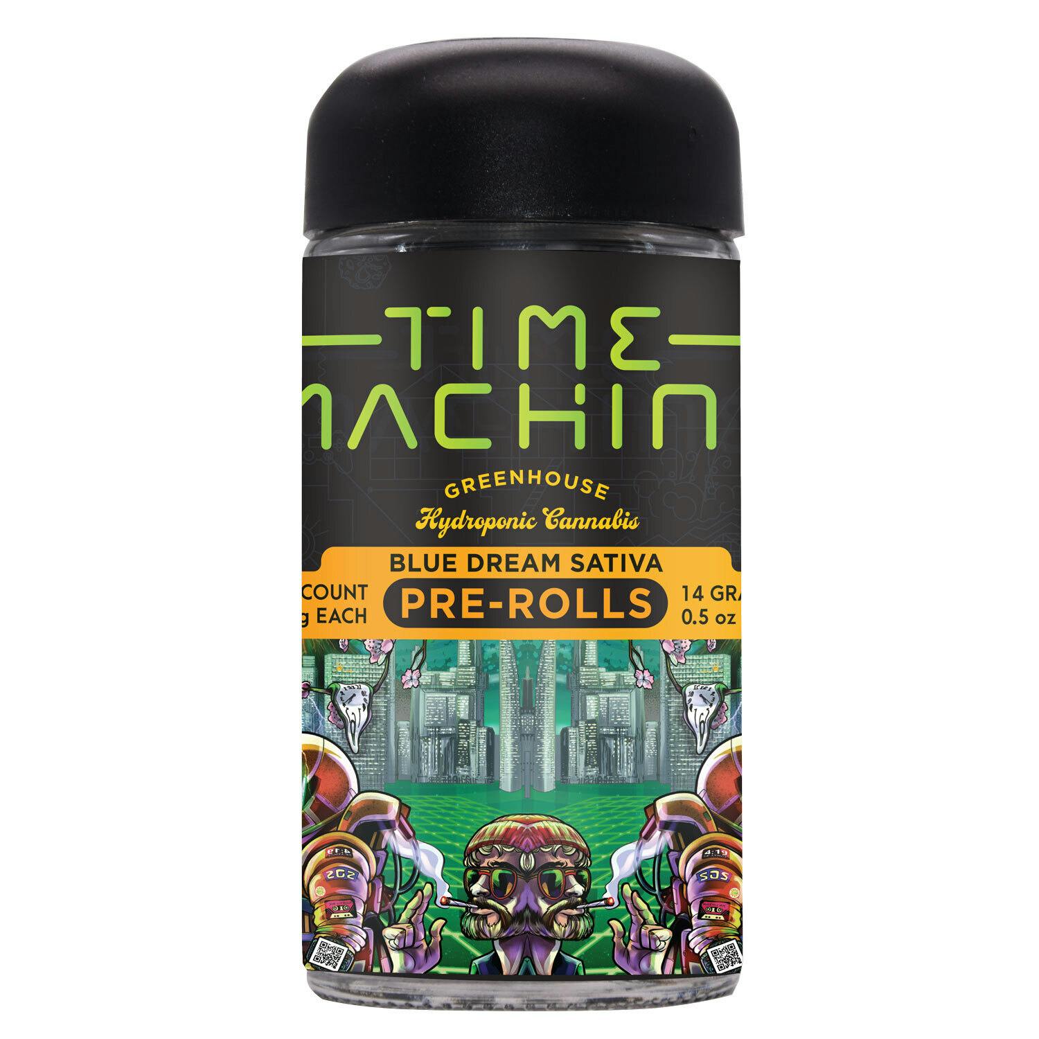 Photograph of product: Time Machine | Blue Dream Pre-Rolls (28 Pack) | 14g