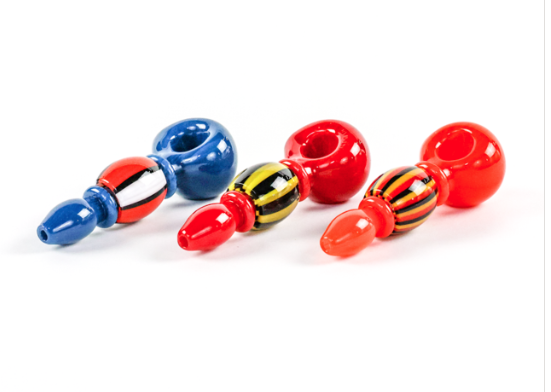 Photograph of product: 4.5" SirEEL Fidget Fire Spoon Pipe | Assorted Colors