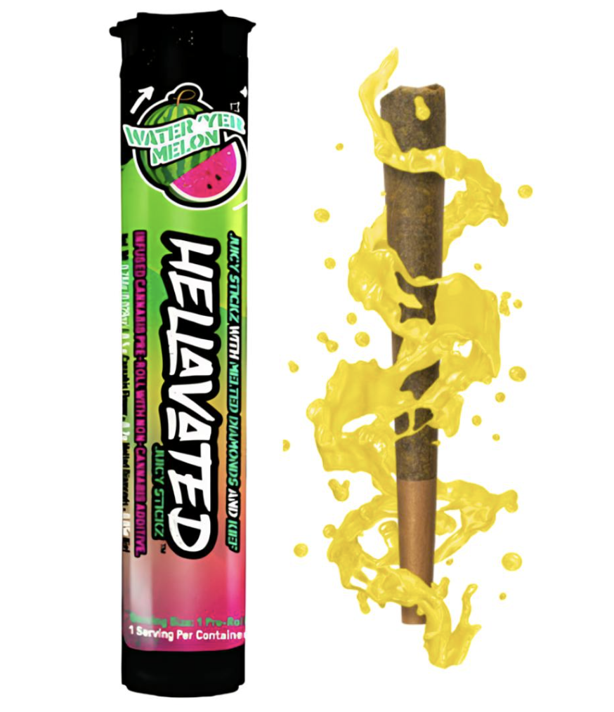 Photograph of product: Hellavated Infused Pre-Roll | Water'yer Melon (I)