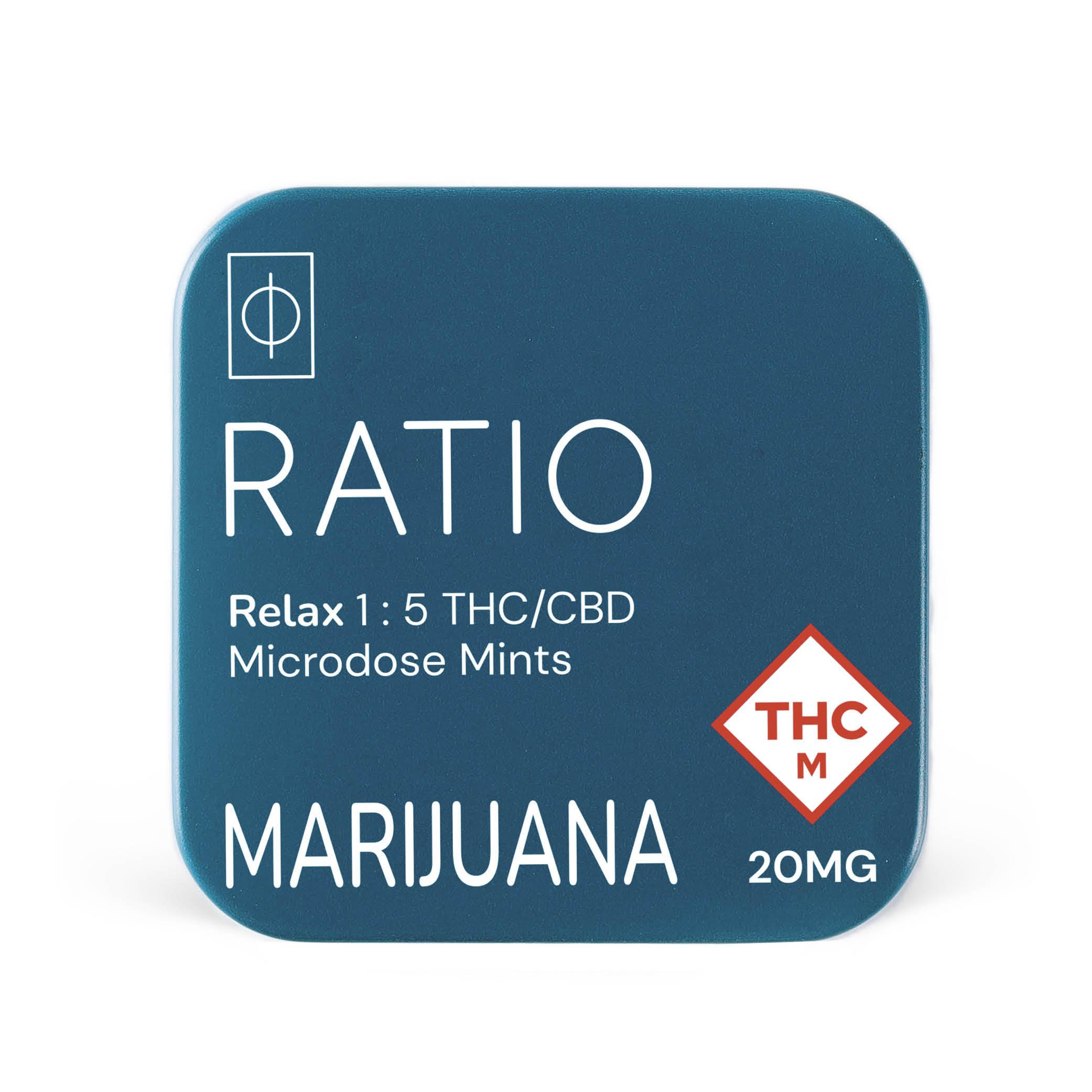 Photograph of product: Ratio - Relax 1:5 - 20mg Infused Mints