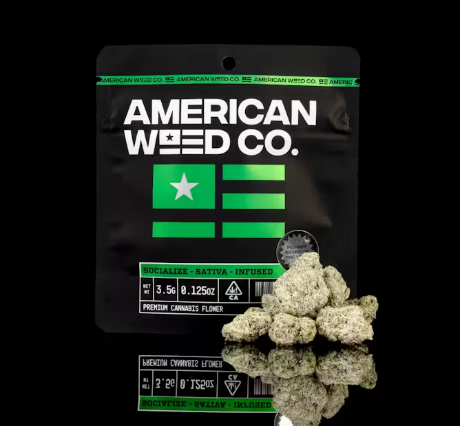 Photograph of product: American Weed Co. | Citrus Bomb | Diamond Infused Flower | 1/8oz - 3.5g