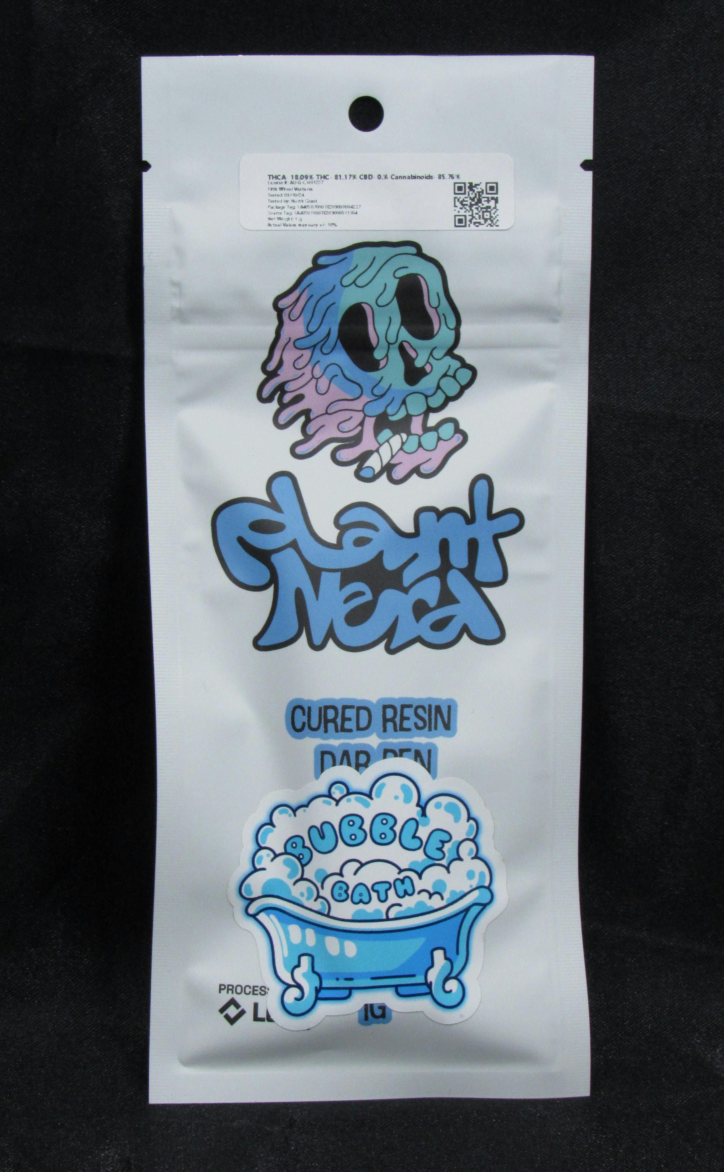 Photograph of product: Bubble Bath 1g Cured Resin Disposable | Plant Nerd