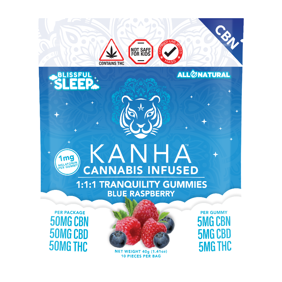 Photograph of product: 1:1:1 Tranquility Gummies | 10 Servings