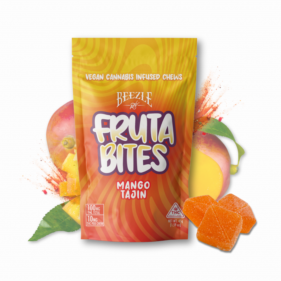 Photograph of product: Mango Tajin 10mg (10ct) - Beezle Fruta Bites