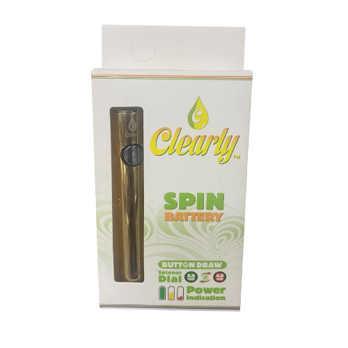 Photograph of product: Spin Battery | 510 Thread | Gold | Clearly