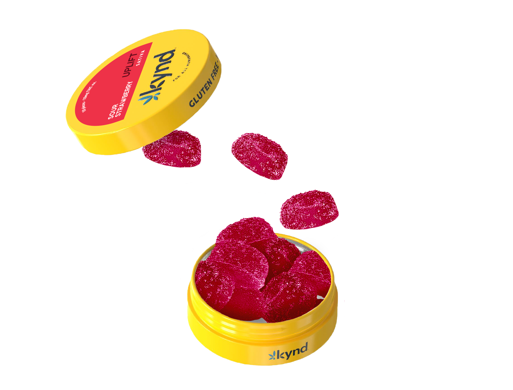 Photograph of product: Sour Strawberry Gummies - 5MG 20PK (TAX INCLUDED)