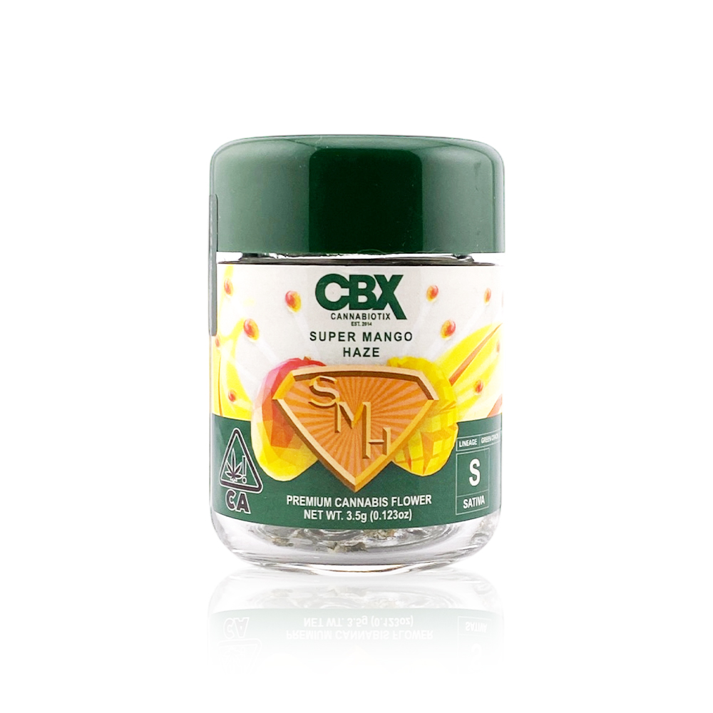 Photograph of product: CBX - Flower - Super Mango Haze - 3.5G