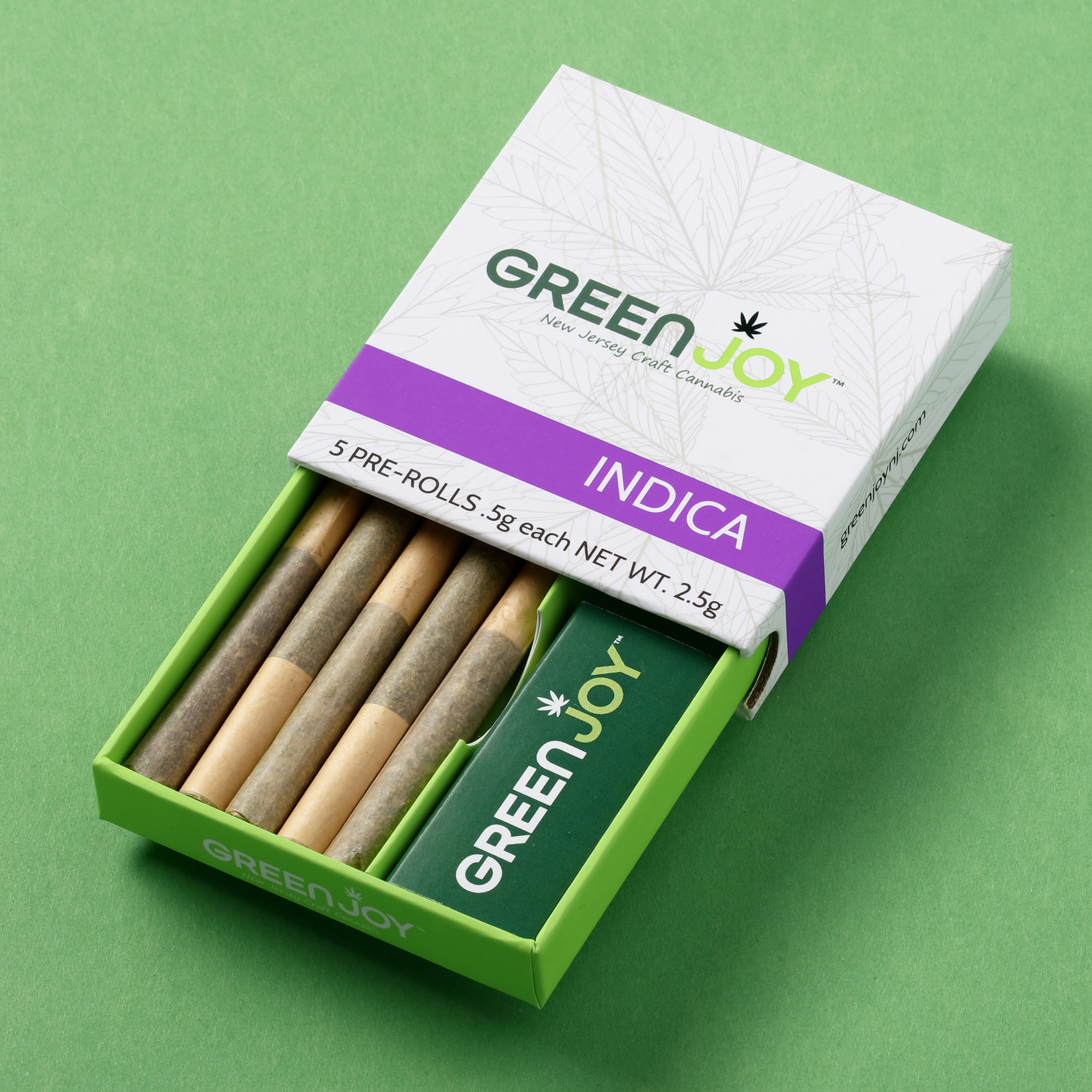 Photograph of product: Greenjoy - Gas Basket Pre-Rolls 5pk 2.5g