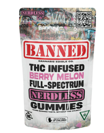 Photograph of product: Banned - Nerdless Berry Melon 200mg 4PK