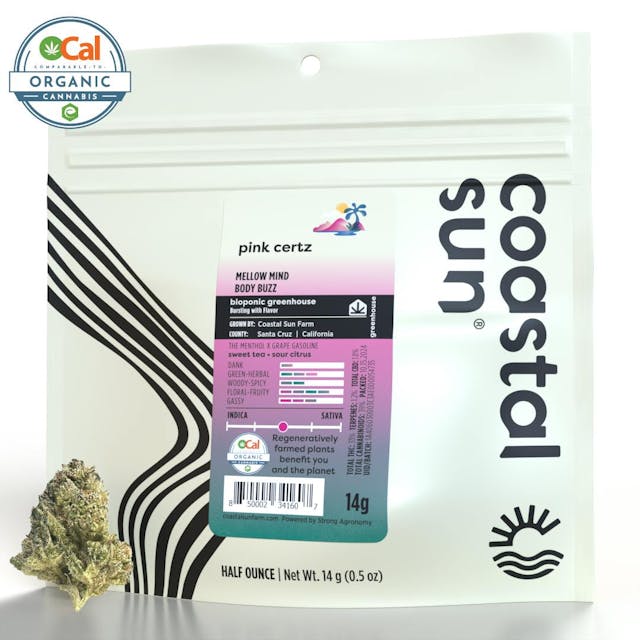 Photograph of product: Pink Certz | 14g Greenhouse Flower