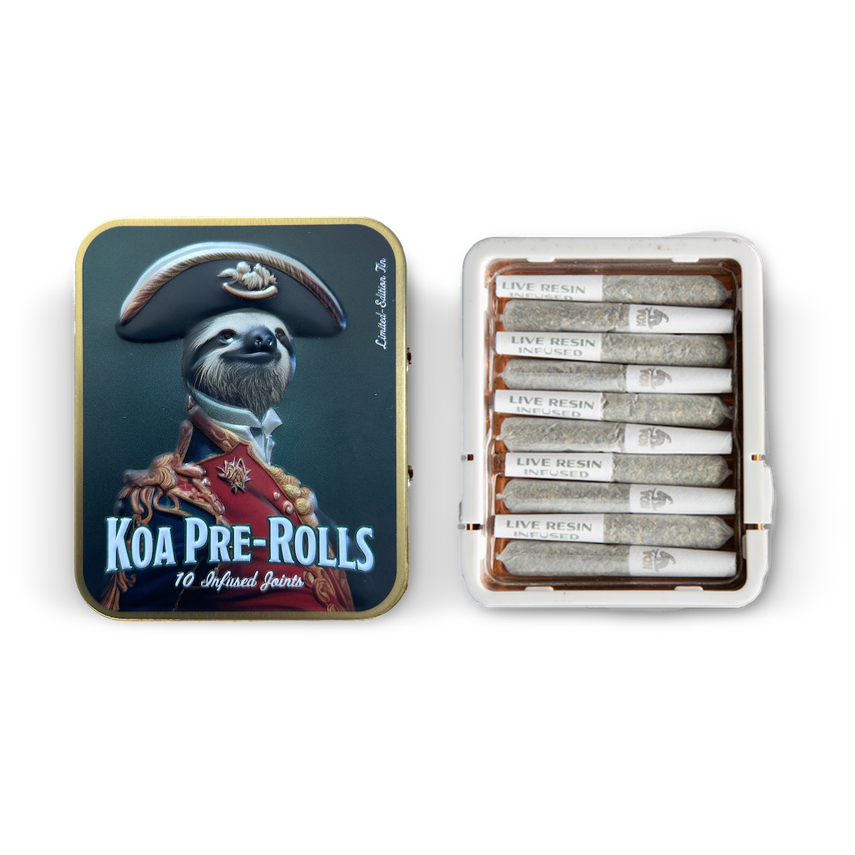 Photograph of product: 10-Pack Napoleon's Complex (Oui'd) Live Resin Infused Pre-rolls 0.35g/3.5g TH-oui:43% $44