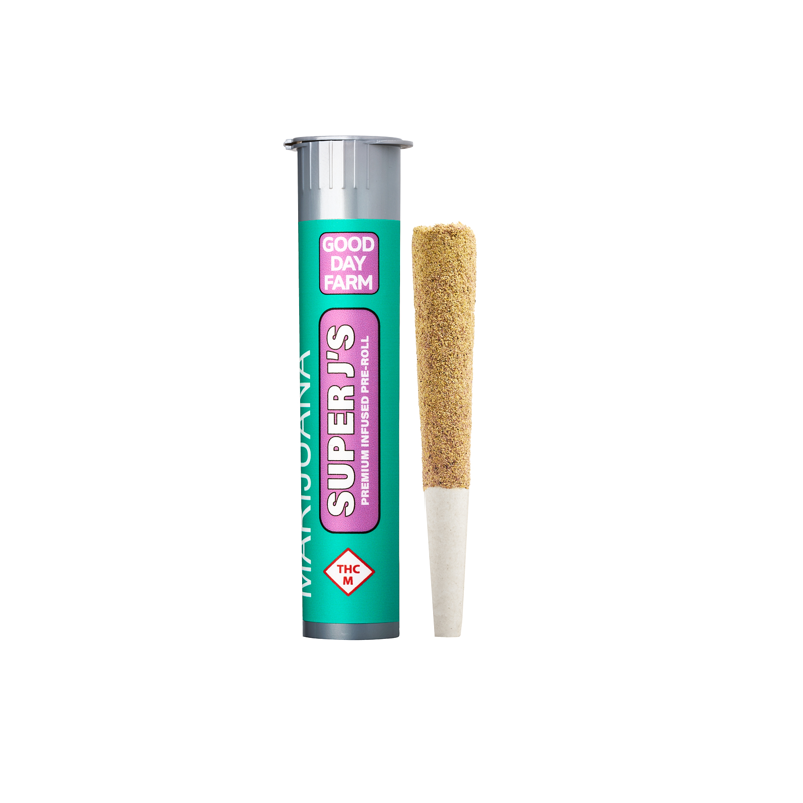 Photograph of Product: GDF: Infused Pre-Roll | Tropical x Blackberry Moonshine | Super J's | 1g