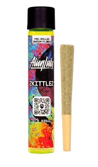 Photograph of product: Alien Labs 1g Zkittlez Preroll PD