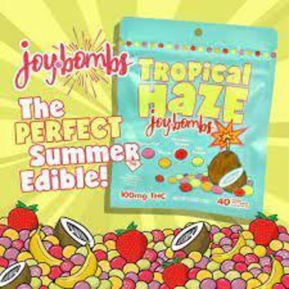 Photograph of product: Joybombs - Tropical 100mg Fruit Chews