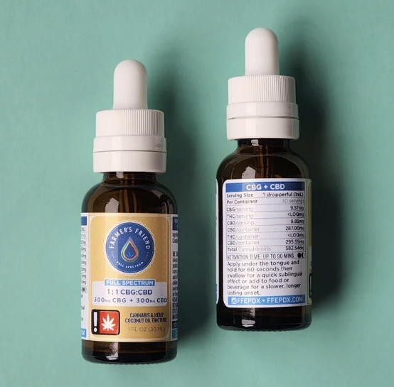 Photograph of product: Farmer's Friend -  1:1 CBG/CBD Tincture