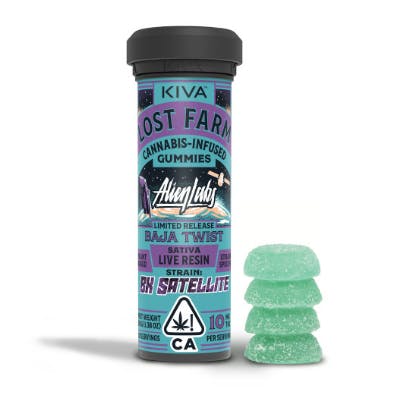 Photograph of product: 100mg  Baja Twist x BK Satellite Rosin Gummies - 