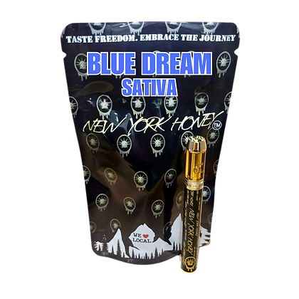 Photograph of product: NEW YORK HONEY | BLUE DREAM | AIO VAPE | 1G