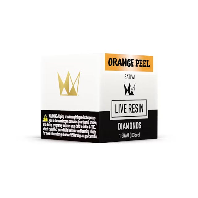Photograph of product: Orange Peel 1g Live Resin Diamonds - 