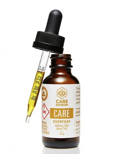 Photograph of product: Care Division - Everyday (Care) Tincture - 2,000mg CBD/100mg TH-oui