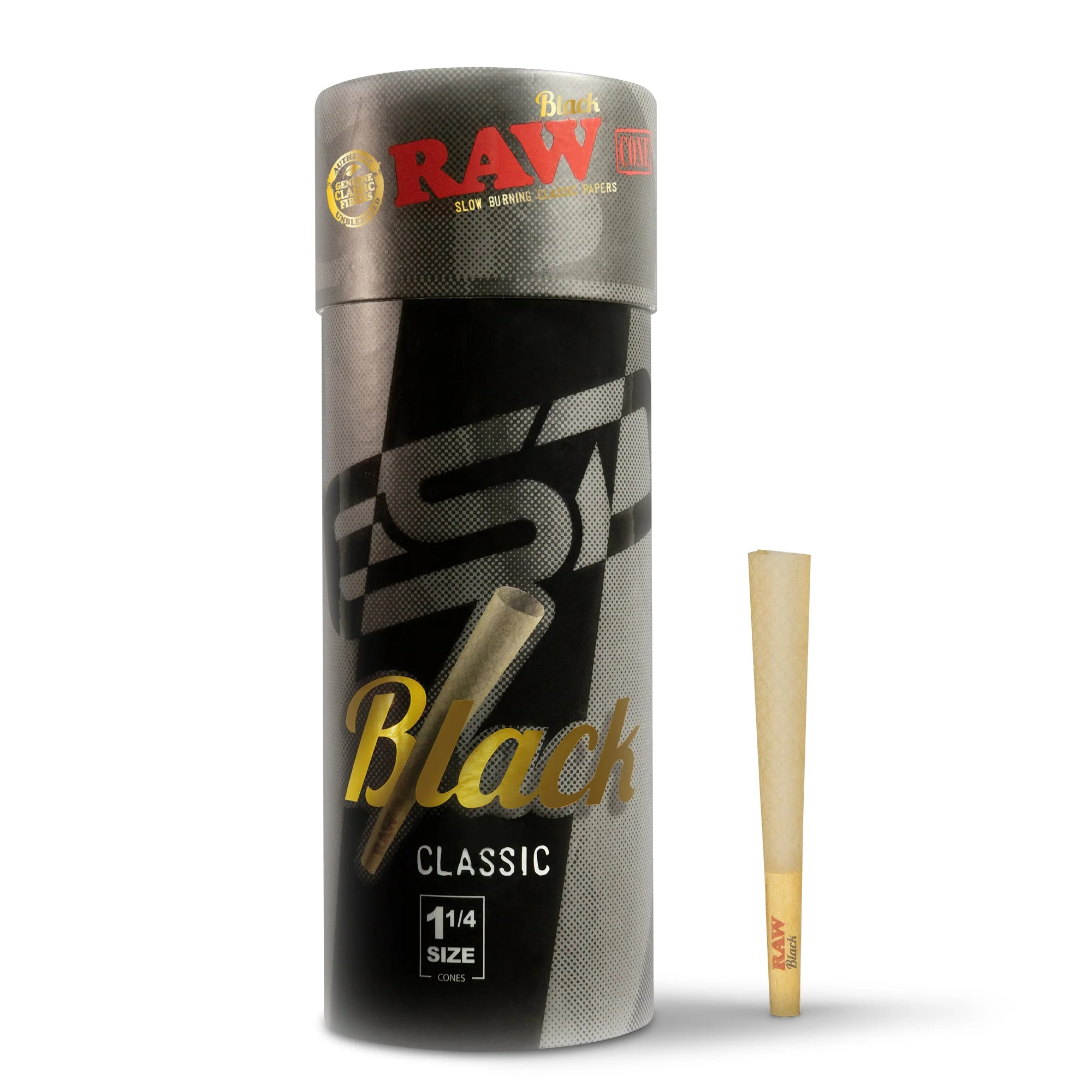 Photograph of product: Raw Black Cone 1-1/4 6's