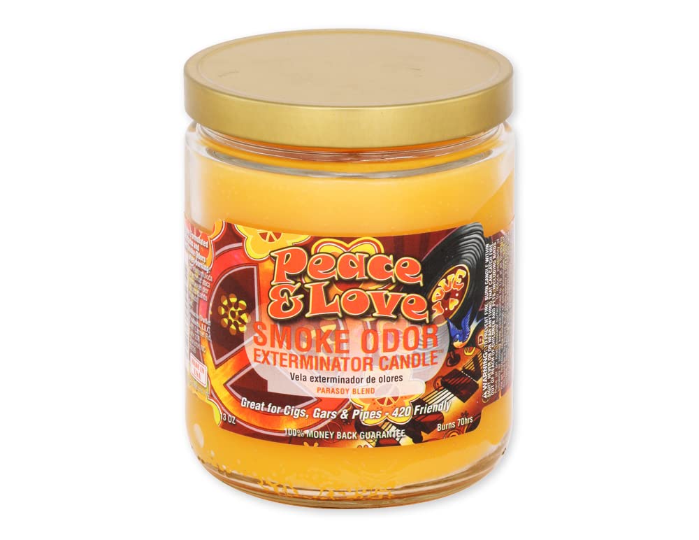 Photograph of Product: Accessories | Smoke Odor Exterminator Candle | Peace & Love