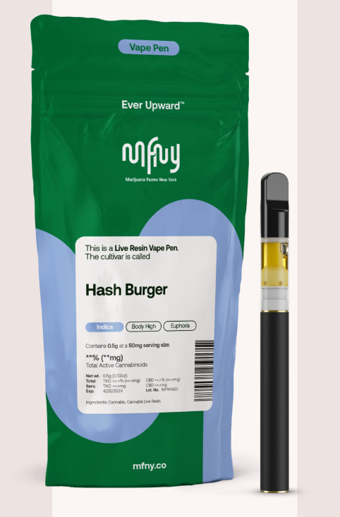 Photograph of product: MFNY | au chocolat Burger | 0.5g Live Resin | AIO