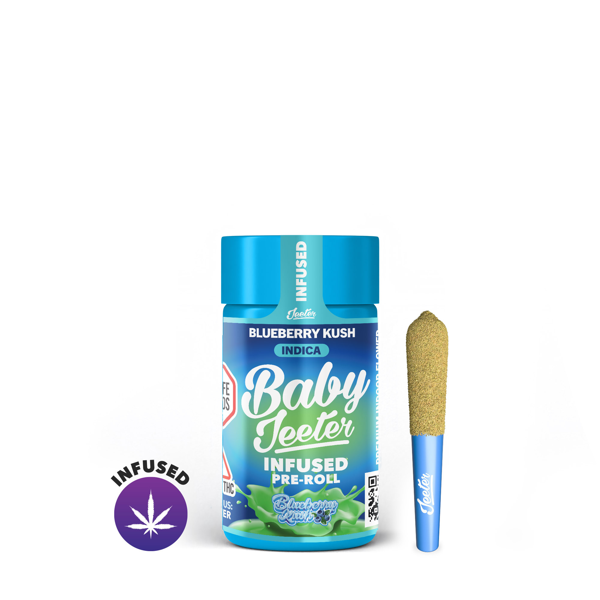 Photograph of product: Infused Pre-Roll Multipack - Blueberry Kush (5 x 0.5g)