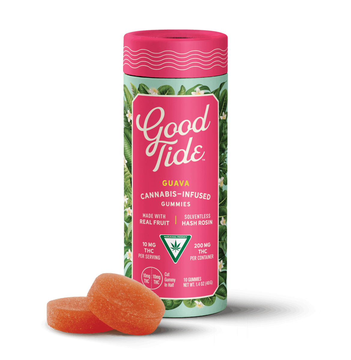 Photograph of product: REC | Good Tide | Guava | Rosin Gummy | 100mg