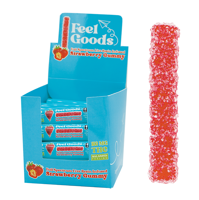 Photograph of product: Feel Goods | Gummy Straw | Strawberry
