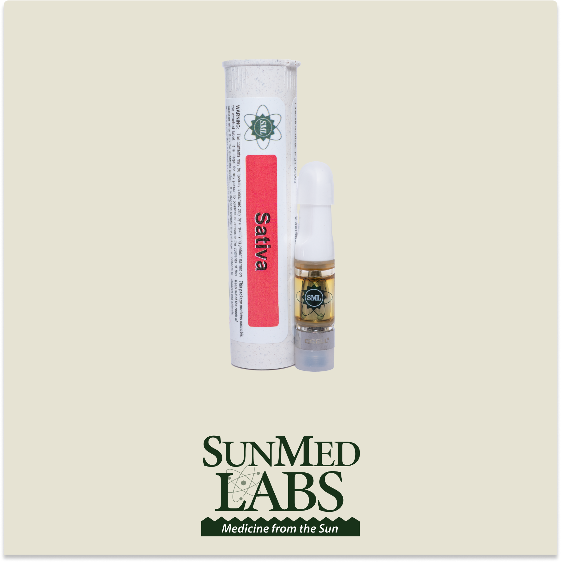 Photograph of product: SunMed: Super Sour Diesel Cartridge