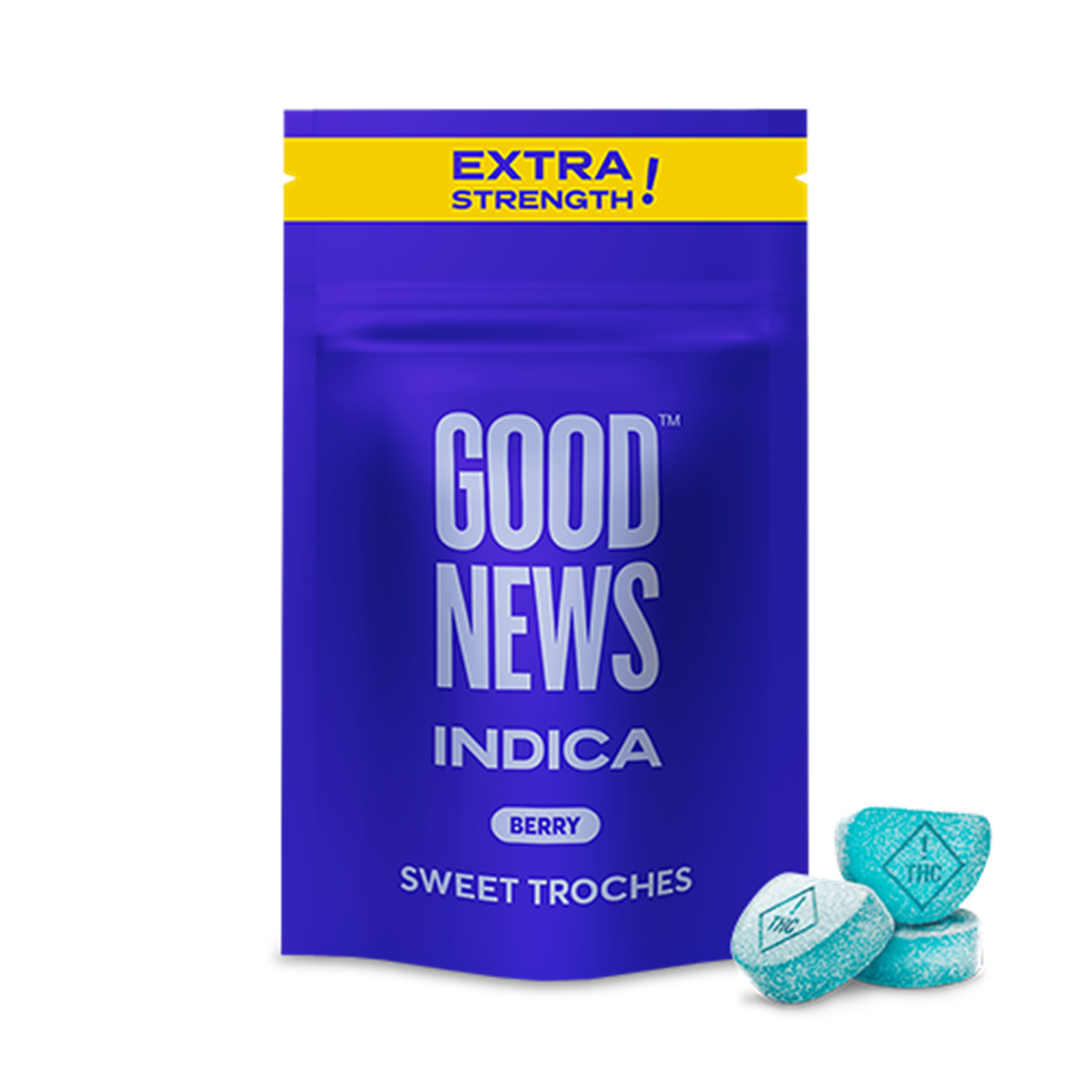 Photograph of product: High Dose Berry Troches 500mg (10-Pack | 50mg Each)