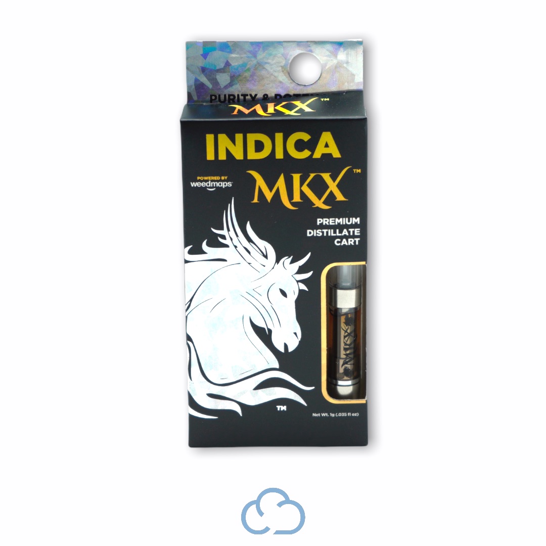 Photograph of product: MKX - Cartridge 1g - Grape Ape - Indica