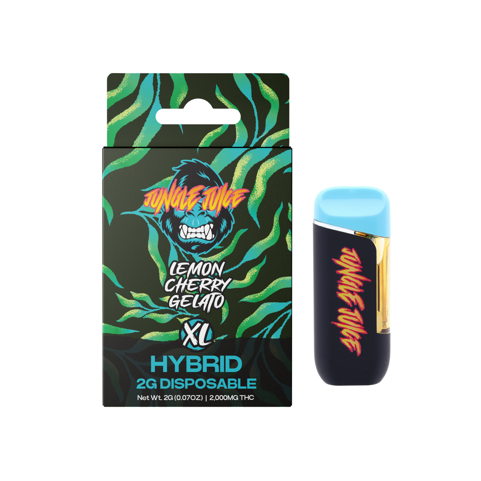 Photograph of product: Jungle Juice 2g Disposable Lemon Cherry Gelato