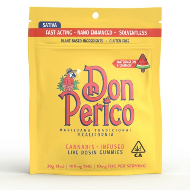 Photograph of product: Watermelon Chamoy Gummies Nano Infused Live Rosin - Watermelon + Chamoy (Oui'd) - 