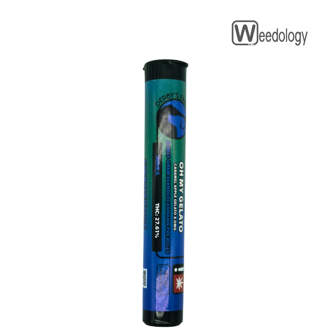 Photograph of product: Derby's 2pk OH MY GELATO 0.5g Pre-Rolls