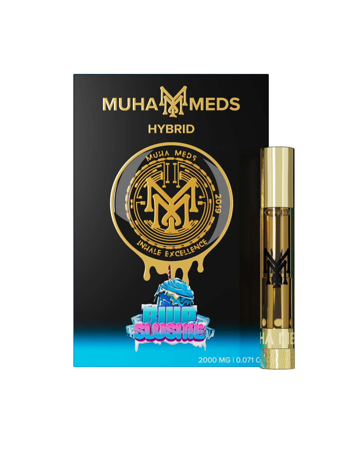 Photograph of product: MUHA MEDS - BLUE SLUSHIE - VAPE CART