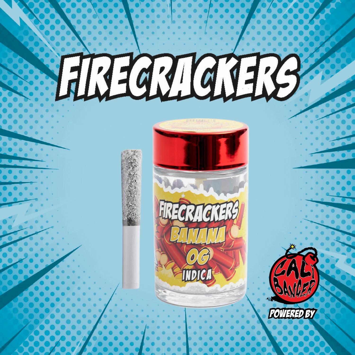 Photograph of product: Firecrackers 5pk Diamond Infused - Banana OG