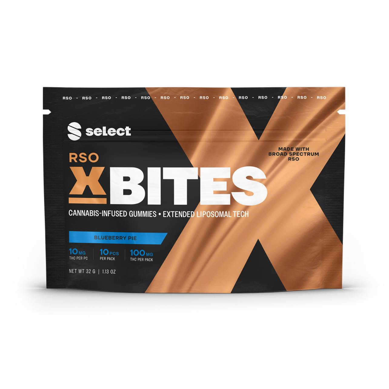 Photograph of product: SL Blueberry Pie RSO X-Bites 100mg $25