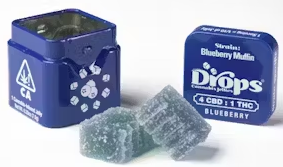 Photograph of product: Blueberry [I] - 100MG Live Rosin Gummies 2PK