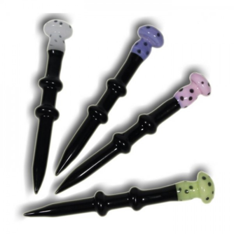 Photograph of product: #649 Assorted Mushroom Glass Dabbers