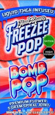 Photograph of product: Freezee Pop - Bomb Pop (S) TH-ouiA Infused Joint