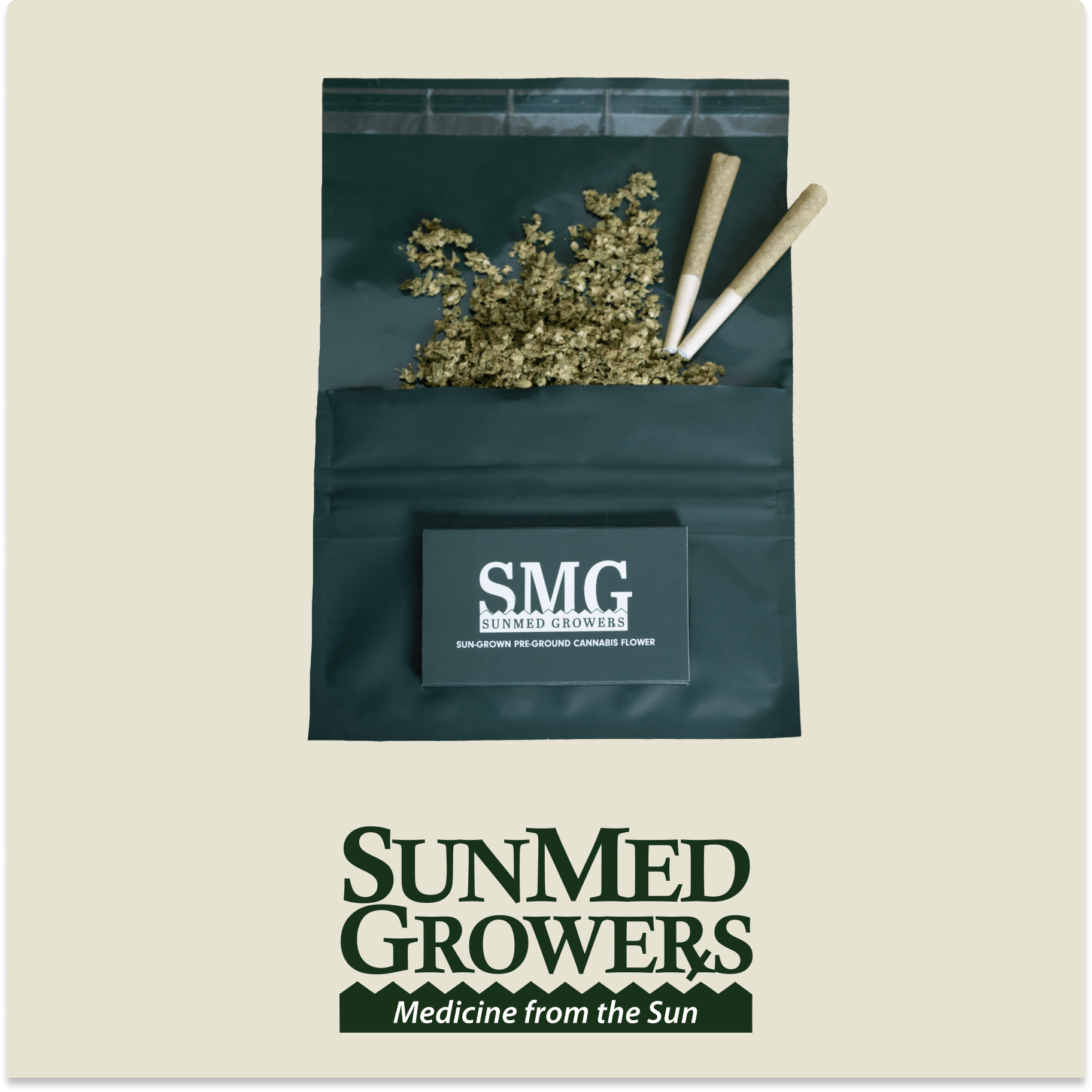 Photograph of product: SunMed Black Cherry Gelato Pre-Ground Flower - - Pre-Packed - 10g