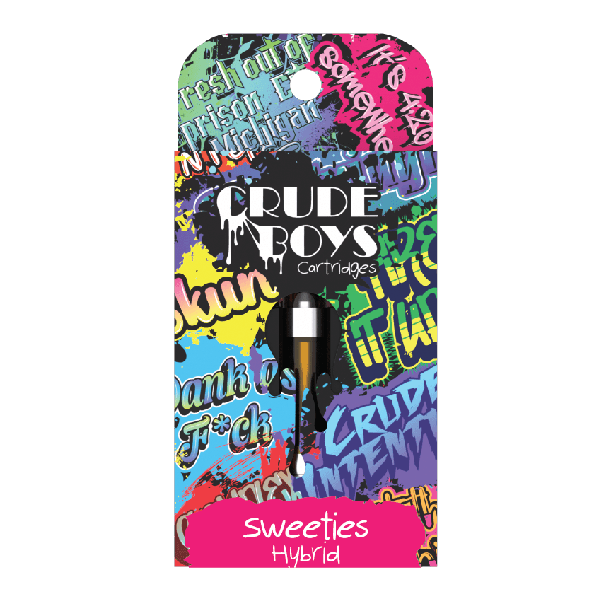 Photograph of product: Crude Boys | Sweeties | Vape Cart Hybrid