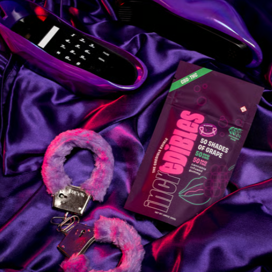 Photograph of product: Incredibles | 50 Shades of Grape 1:1 (TH-oui,CBC) Gummies - Hybrid 10Pk -