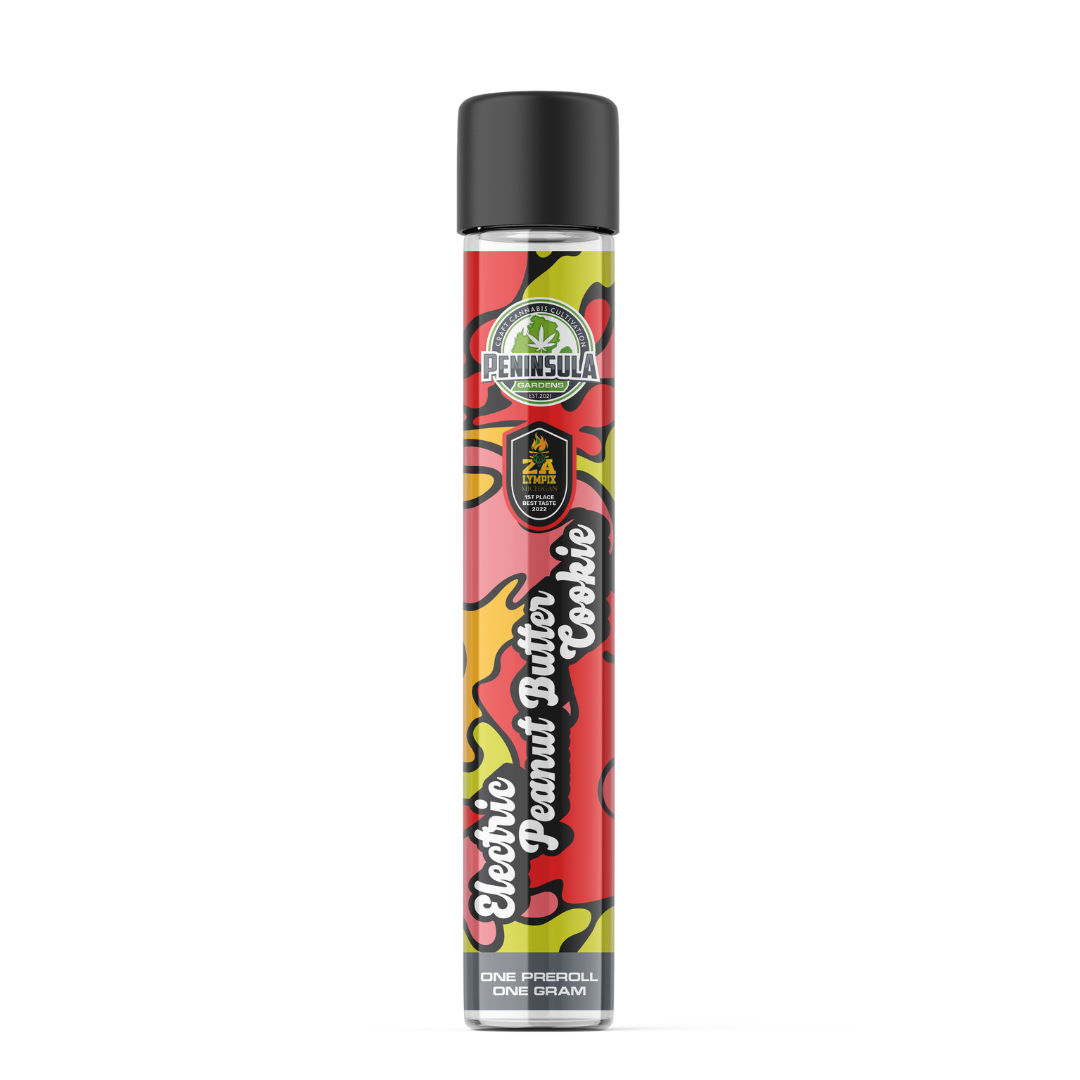 Photograph of Product: Peninsula - 1g Pre-Roll - Electric Peanut Butter Cookie