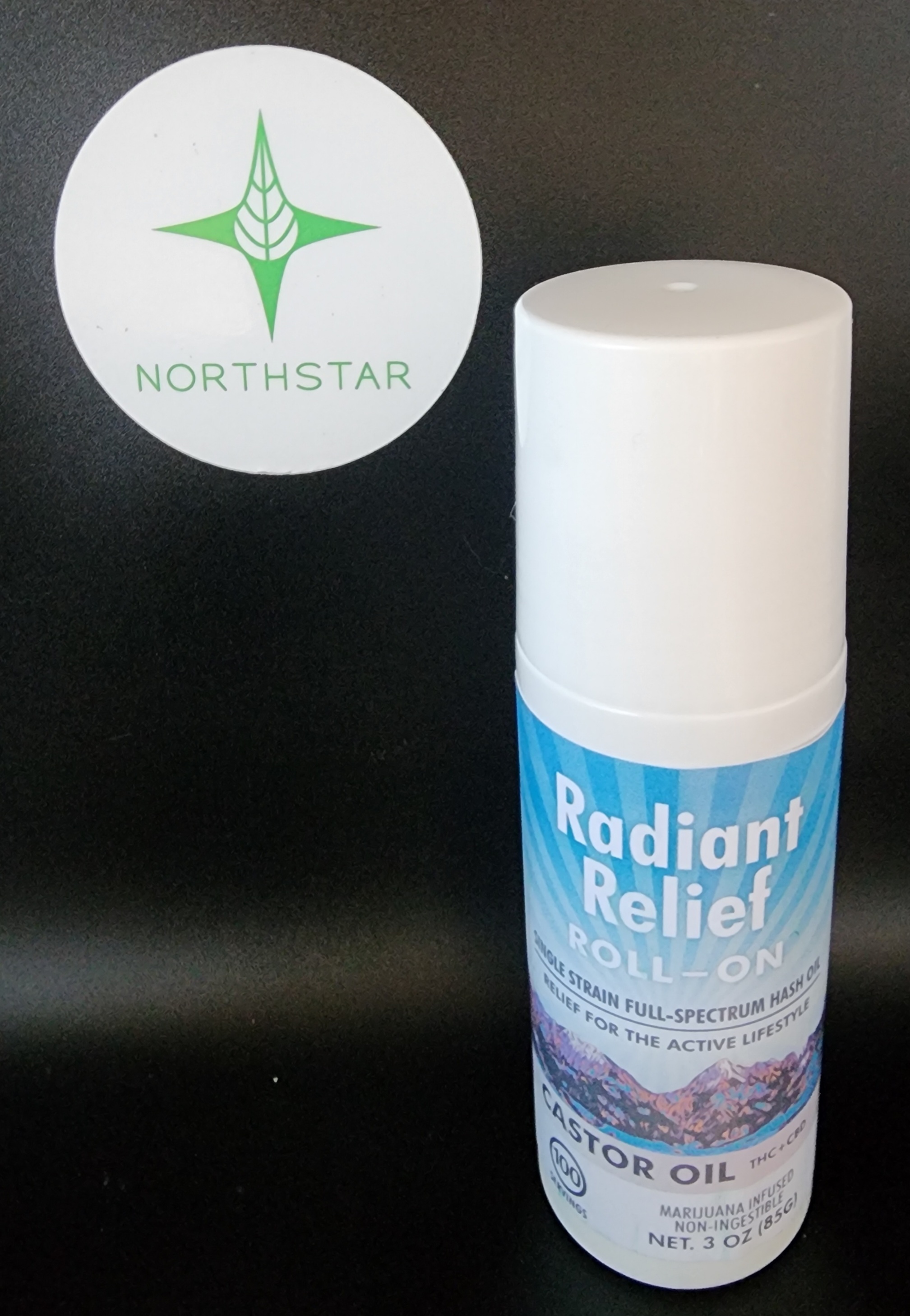 Photograph of product: 3oz Roll-on Relief - Sacred Sun Farms