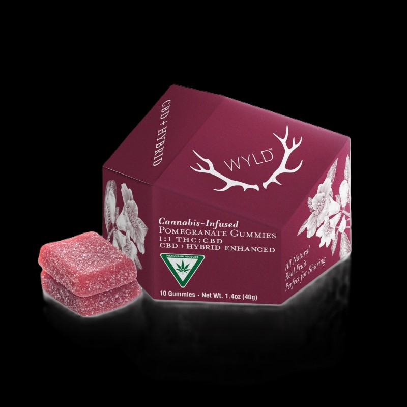 Photograph of product: WYLD Pomegranate 200mg TH-oui : 200mg CBD